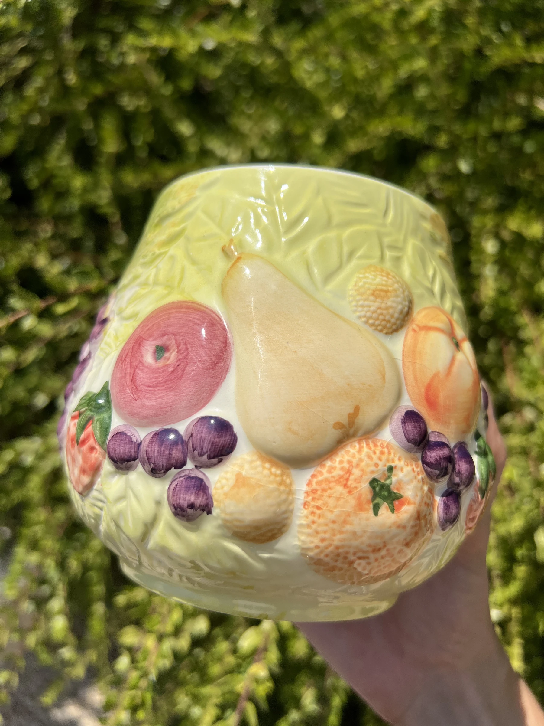 🍐 Lot 2 pots céramique barbotine fruits vintage WHAT'S avec couvercle – photo 16